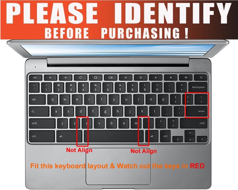 CaseBuy Keyboard Cover for Samsung Chromebook 4 3 XE310XBA-K01US XE310XBA-K02US XE310XBA-K03US XE500C13 XE501C13 11.6 /Chromebook 4+ 15.6" XE350XBA-K01US XE350XBA-K03US XE350XBA-K05US(Upper Case, Galaxy) - Image 2
